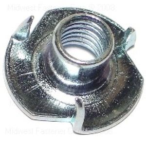 Midwest Fastener 5/16-18 x 3/8 in. Pronged T-Nut, 10-Packimage