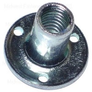 Midwest Fastener 5/16-18 x 5/8 in. Brad Hole T-Nut, 12-Packimage