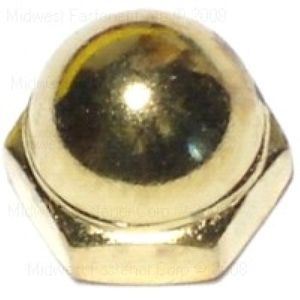 Midwest Fastener 10-24 Brass Acorn Cap Nutimage