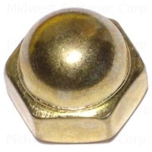 Midwest Fastener 3/8 in.-16 Brass Acorn Nutimage