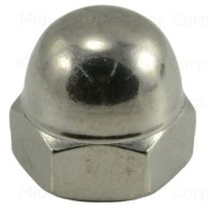 Midwest Fastener 3/8 in.-16 Stainless Steel Acorn Cap Nut, 8-Packimage