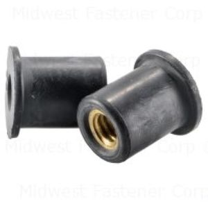 Midwest Fastener 1/4-20 x 5/8 in. Rubber Well Nutimage