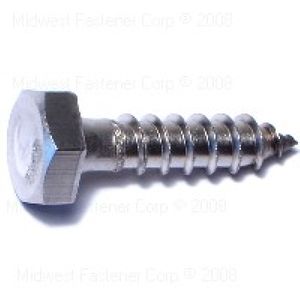 Midwest Fastener 1/4 in. x 1 in. Hex Lag Screws, 8-Packimage
