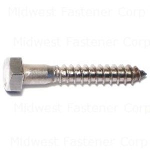 Midwest Fastener 5/16 in. x 2 in. Stainless Steel Hex Lag Screw, 8-Packimage