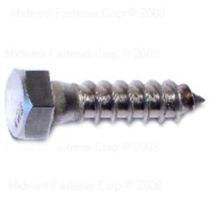 Midwest Fastener 3/8 in. x 1-1/2 in. Stainless Steel Hex Lag Screws, 5-Packimage