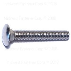 Midwest Fastener 3/8-16 x 2-1/2 in. Stainless Steel Carriage Boltimage