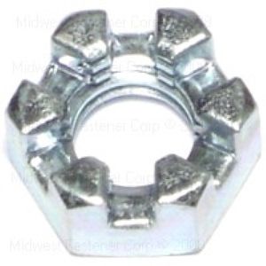 Midwest Fastener 7/16 in.-14 Slotted Hex Nut, 8-Packimage