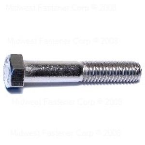 Midwest Fastener 7/16-14 x 2-1/2 in. Stainless Steel Hex Cap Screwimage
