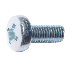 Midwest Fastener M8-1.25 x 20 mm Pan Head Phillips Machine Screw, 12-Packimage