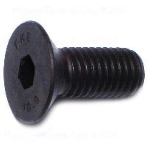 Midwest Fastener M10-1.5 x 25 mm Flat Head Socket Screw, 6-Packimage