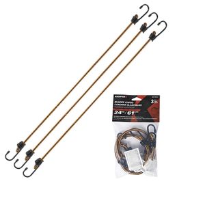 Keeper 24 in. Steel End Bungee Cord, 3-Packimage