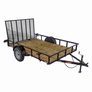 Down2Earth 76 Inch by 10 foot Single Axle Utility Trailerimage