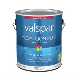 Valspar 1 gal. Medallion Plus 2200 Series Eggshell White Interior Paint and Primerimage