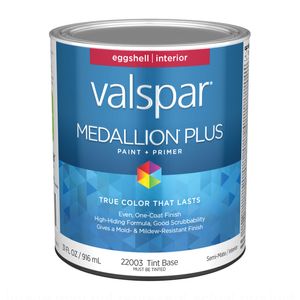 Valspar 1 qt. Medallion Plus Eggshell Tint Base Interior Paint and Primerimage