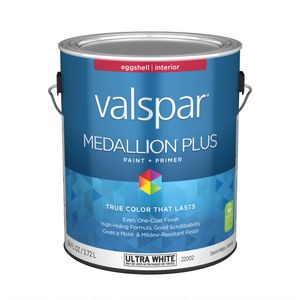 Valspar Medallion Plus 2200 Series 1 gal. Ultra White Eggshell Interior Paint and Primerimage