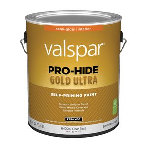 Valspar 1 gal. Pro-Hide Gold Ultra Semi-Gloss Clear Interior Self-Priming Paintimage
