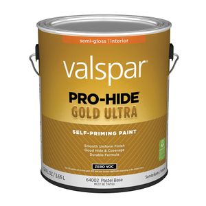 Valspar 1 gal. Pro-Hide Gold Ultra Interior Semi-Gloss Pastel Base Self-Priming Paintimage