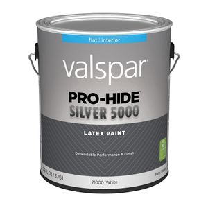 Valspar 1 gal. Pro-Hide Silver 5000 Flat White Interior Paintimage