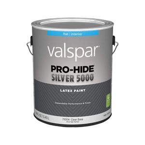 Valspar 1 gal. Pro-Hide Silver 5000 Flat Clear Interior Latex Paintimage