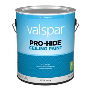 Valspar 1 gal. Pro-Hide Flat White Ceiling Paintimage