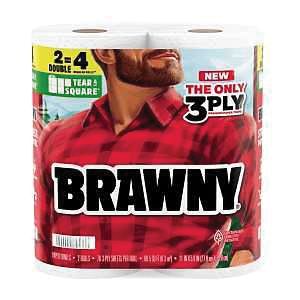 Brawny Tear-A-Square 3-Ply Paper Towel Rollimage