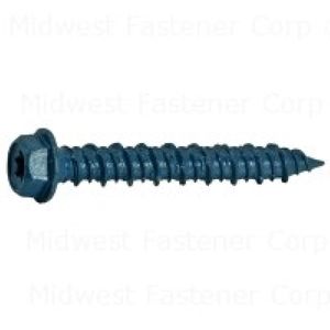 Midwest Fastener 1/4 in. x 1-3/4 in. Star Hex Head Masonry Screwimage