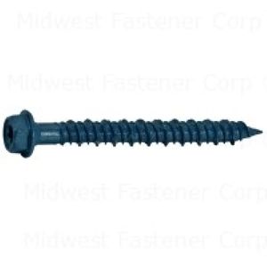 Midwest Fastener 1/4 in. x 2-1/4 in. Star Hex Head Masonry Screwimage