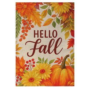 hello fall blooms garden flagimage