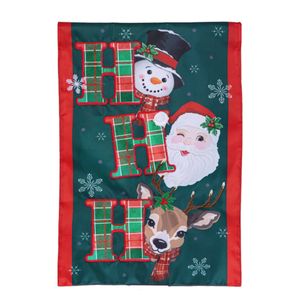 ho ho ho christmas garden flagimage