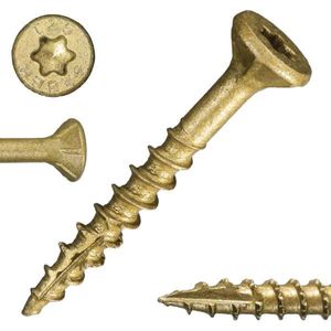 Midwest Fastener SaberDrive #9 x 1-1/2 in. Tan Deck Screwimage