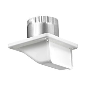 Lambro 4 in. White Plastic Soffit Exhaust Ventimage