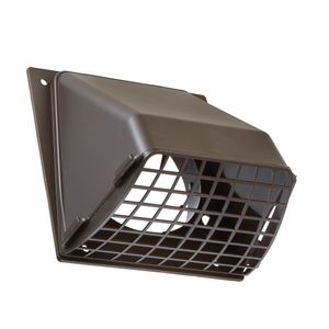 Lambro Industries 4 in. Brown Plastic Wall Vent Hoodimage
