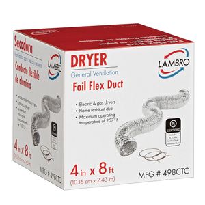 Lambro Industries 4 in. x 8 ft. Flexible Air Connector Kitimage