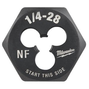 Milwaukee 1/4 in.-28 NF Hex Threading Dieimage