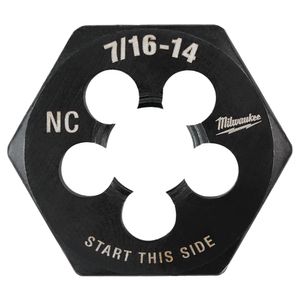 Milwaukee 7/16 in.-14 NC Hex Threading Dieimage