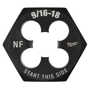 Milwaukee 9/16 in.-18 NF Hex Threading Dieimage