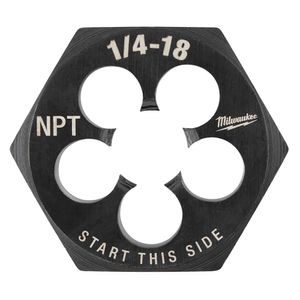 Milwaukee 1/4 in. - 18 NPT Hex Threading Dieimage
