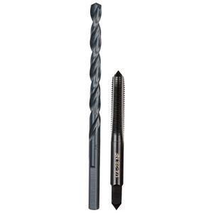 Milwaukee 1/4 in.-28 NF 0327965 Plug Tap and Drill Bit Setimage