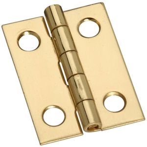 National Hardware 1 in. x 3/4 in. Solid Brass Decorative Narrow Hingeimage