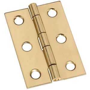 National Hardware 2 in. x 1-3/8 in. Solid Brass Decorative Broad Hingeimage
