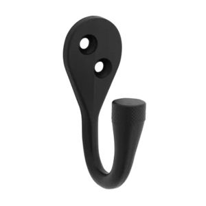 National Hardware 2-5/8 in. Matte Black Knurled Hookimage