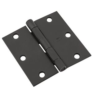 National Hardware 3-1/2 in. Black Door Hingeimage