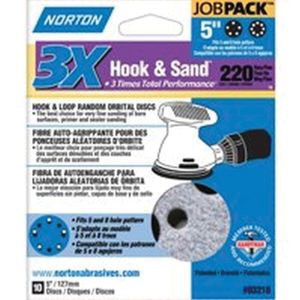 Norton 5 in. P220 Grit Hook-and-Loop Sanding Discimage