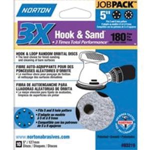 Norton Abrasive 5 in. 180-Grit Hook-and-Loop Sanding Discimage