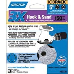 Norton Abrasive 5 in. 150 Grit Hook-and-Loop Sanding Discimage
