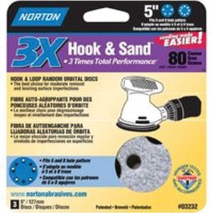 Norton 5 in. 80 Grit Hook and Loop Sanding Discimage