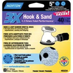 Norton Abrasive 5 in. 40 Grit Hook-and-Loop Sanding Discimage