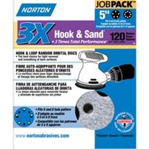 Norton Abrasive 5 in. 120 Grit Hook and Loop Sanding Discimage