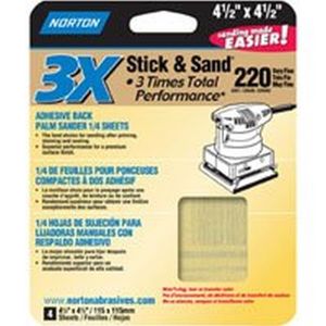Norton Abrasive 4-1/2 in. x 4-1/2 in. 150 Grit Sanding Sheetimage