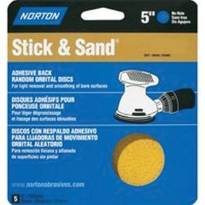 Norton Abrasive 5 in. 40 Grit Adhesive Sanding Discimage